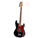 Nashville Guitar Works   NGW210BK  J-Bass, Black - Rosewood Like Fingerboard