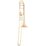 Shires   TBQ30GA  Q Series Large-bore Tenor Trombone With Axial Flow "F" Attachment Gold Brass Bell