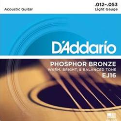 Daddario   EJ16  Phosphor Bronze Lite Strings