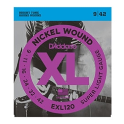 Daddario   EXL120  Super Light 9-42, Electric Strings