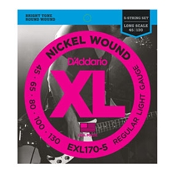 Daddario   EXL1705  5-String Bass, Light, 45-130, Long Scale