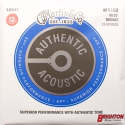 Martin   MA190  80/20 Bronze, 12 String, 12 Light
