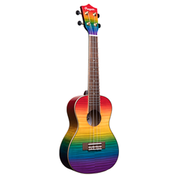 Amahi   PGUK555C  Rainbow Flamed Maple Concert Ukulele