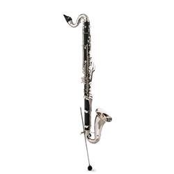Backun BCLBBALPHA-E-NK-ABS Alpha Low Eb Bass Clarinet with Nickel Keys - Compact ABS Case