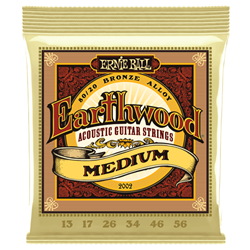 Ernie Ball   EB2002  Acoustic Earthwood Medium Strings