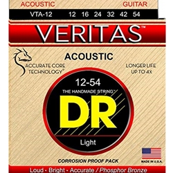 Dr   VTA12  Veritas 12-54 Light Acoustic Strings w/ ACT