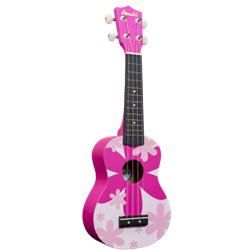 Amahi   DDUK4  Pink Flower Ukulele