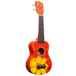 Amahi   DDUK5  Orange Flower Ukulele